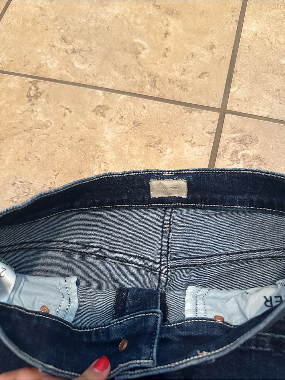 MOTHER HIGH RISE STRAIGHT JEANS - Picture 3 of 5
